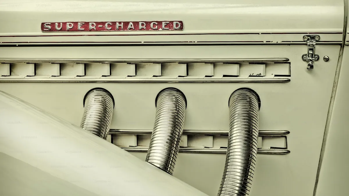 Brake calipers and exhaust tips with professional ceramic coating applied for heat and corrosion protection