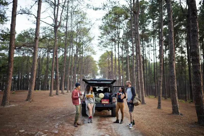 Off-road vehicle with paint protection film navigating a rocky trail in Texas