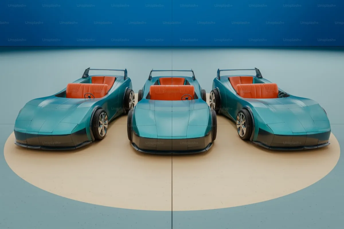 Sports car lineup with PPF and ceramic coating protection in Houston