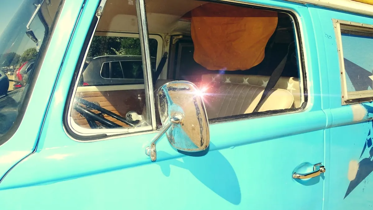 Vehicle with legal window tint driving on a Texas highway